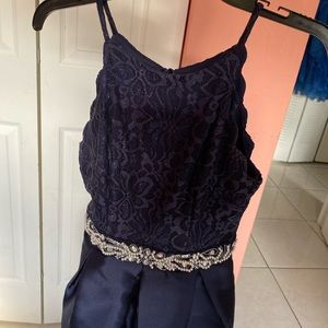 Prom dress, navy blue